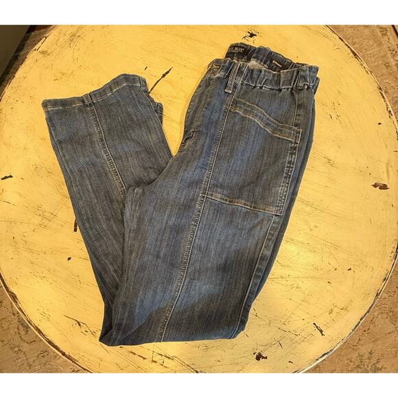 Judy Blue Hi Rise Elastic Waist VTG Straight Leg Jean 88749  Stretch Size 15/32 - Picture 7 of 10